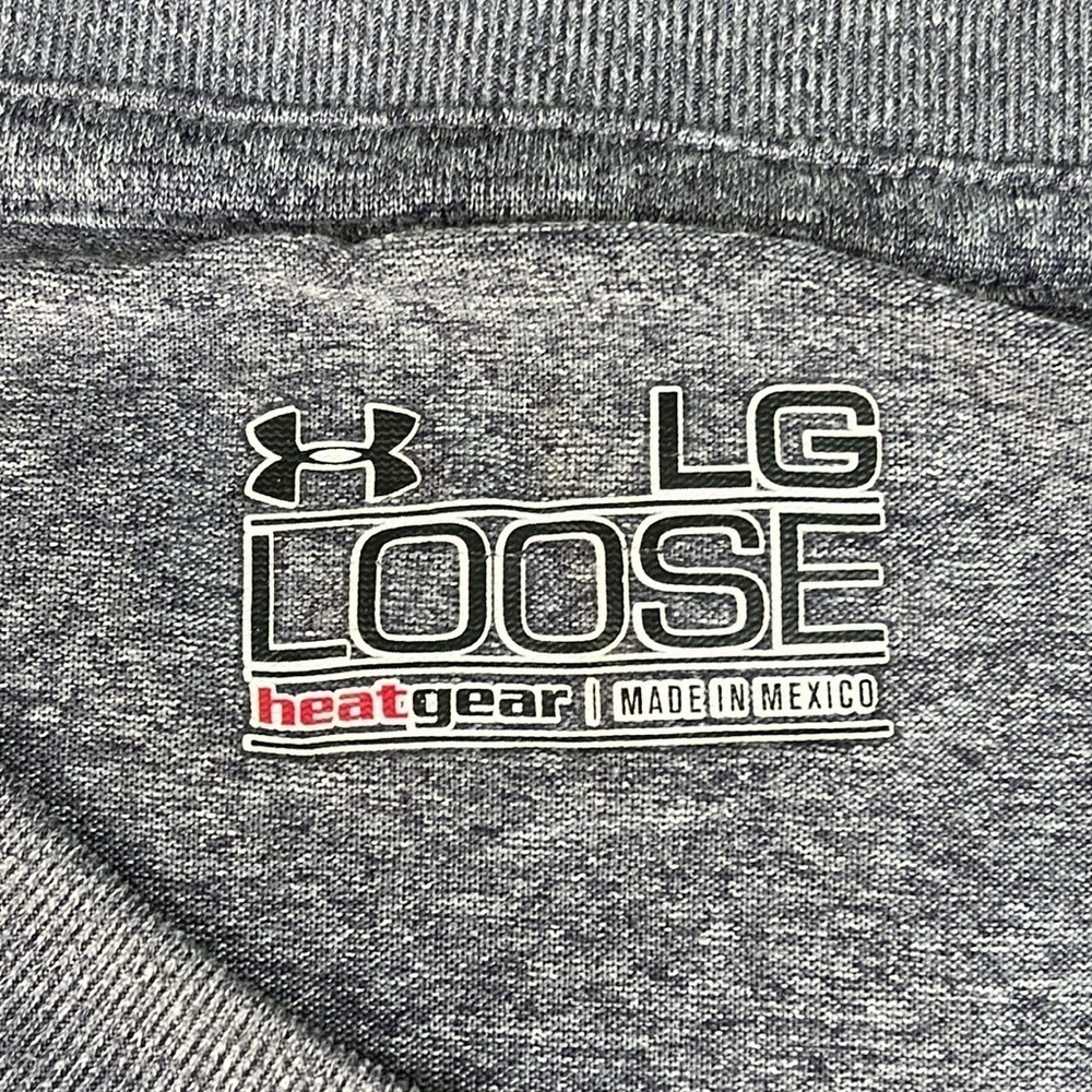 Under Armour short sleeve loose heat gear Heather gray men’s size large - Picture 7 of 8